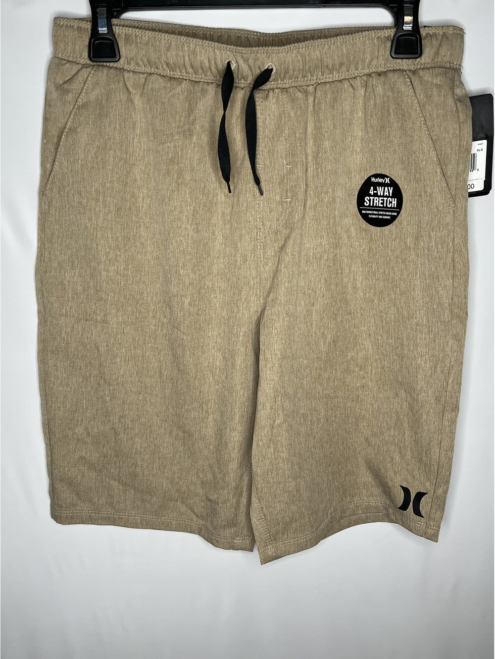 NWT Hurley Boy's Beige/4-way Stretch Shorts Size XL